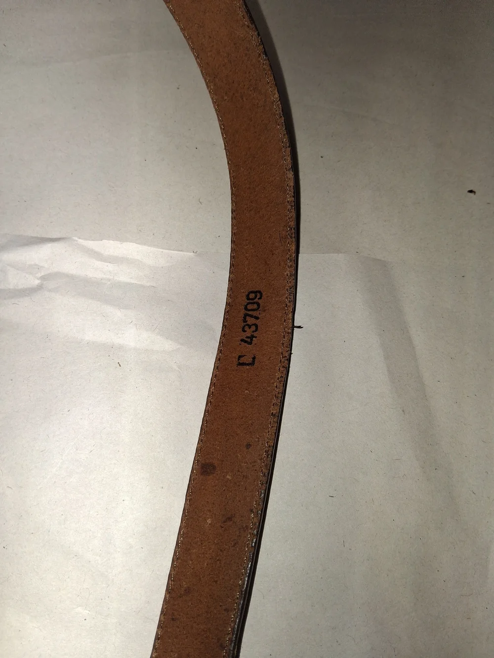 Brighton Brown Leather Belt with Silver Bow Buckle 37in